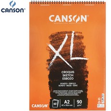 CANSON 캔손 XL 크로키북 90g 스프링패드 A2 60매 420x594mm