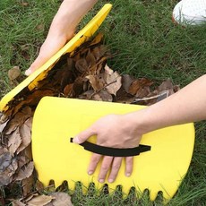 [UBA]원예도구 양손 낙엽갈퀴 낙엽끌개 미니갈퀴, 1개