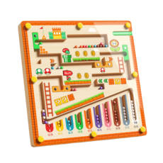 兒童磁力走珠迷宮 益智玩具, 1個, 闖關遊戲, F