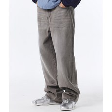 TRAVEL 트레블 베이직 워싱 데님 팬츠 라이트 그레이 243889