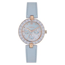 FURLA 후루라후루라 로고 링크 시계 석영 일상생활 방수 미네랄 유리 회색 문자판 WW00030013L3 여성