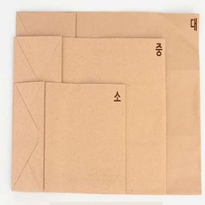 물결샵 무지 각대봉투 가방 명절 기프트백 포장 기념일 스타일 생일 레트로 답례품, 소 - 화이트