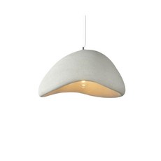 콘크리트 막대등 디자인 원통형 펜던트 카페 매장 시멘트, 라운드 플레이트 30cm + 30cm C