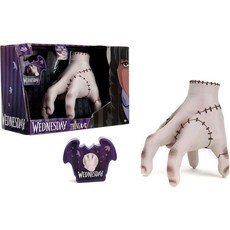 JADA Addams Wednesday Thing 라디오 컨트롤 현실적인 워킹 핸드 USB 충전식 18cm (253254005) 139204, JADA Addams Wednesday Thing 라디