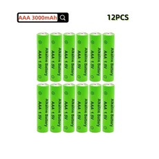 시계 마우스 컴퓨터 장난감 등에 대 한 원래 2-16PCS 1.5V AAA 충전식 배터리 3000mAh Ni-MH 알카라인, [08] 12PCS, [01] 1.5V용