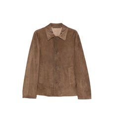 살바토레산토로 레더 싱글 브레스티드 재킷