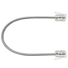 유선 전화 및 팩스용 NECABLE 코드 10피트 전화선 RJ11 6P4C 남성 대, 6 inch