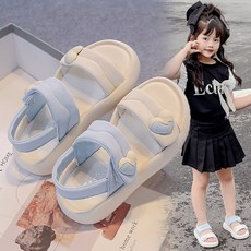 DIU 女童涼鞋夏季新款小女孩公主鞋軟底中大童外穿休閒兒童沙灘鞋