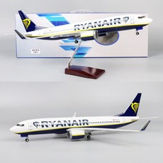 라이언에어 B737-800 비행기 모형 항공기 여객기 다이캐스트 1:85, 1개, 기본형 (조명없음)