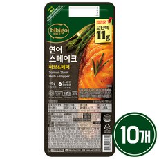 CJ 비비고 연어 스테이크, 60g, 10개