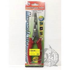 百有釣具 MP-222 不鏽鋼尖嘴鉗 長約20cm, 1個