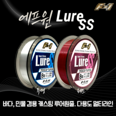 에프원 F1 루어 SS 150m 바다 민물 겸용 캐스팅 다용도 루어원줄 / 볼락 배쓰 낚시줄, 투명, 1개