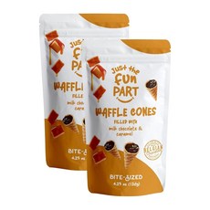 피스타치오 크림 아이스크림 꼬다리 두바이 초콜릿 와플콘 120g 2팩, 캐러멜  밀크 초콜릿, 2개