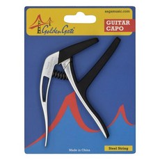 Golden Gate GC-50SR 어쿠스틱 기타 카포 - 실버 Golden Gate GC-50SR Acoustic Guitar Capo - Silver, 은