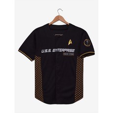 Star Trek Kirk U.S.S. Enterprise NCC-1701 棒球球衣 L 號