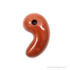 힐링젬 레드쟈스퍼 백제곡옥 풍수용품 30x18mm