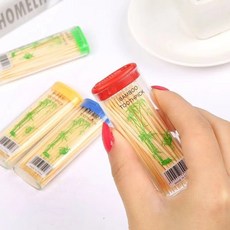 一次性竹牙籤 酒店家用便攜, 1個, 1個裝