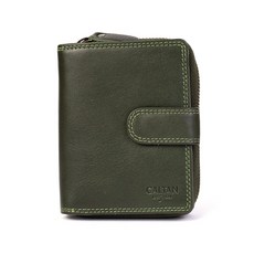 【CALTAN】真皮/中夾 扣式多功能兩折零錢短夾-072846_五色