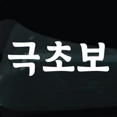 디자인황소 초보운전 스티커 차량스티커 차량 자동차 데칼 시트지, 1개, 11 극초보