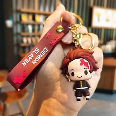 귀칼 반지 코스프레 악세사리 귀멸의칼날 애니메이션 귀멸의 칼날 키체인 귀여운 액션 피규어 백팩 펜던트 만화 주변 상품 생일 선물 장난감