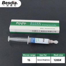 철근녹제거 Besdia 다이아몬드 복합 페이스트 금형 다이 미러 연마용 래핑 등급 1 개, 12 Grit 1200, 1개