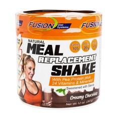 FUSION DIET SYSTEMS 豌豆蛋白奶昔沖泡粉 巧克力口味, 341g, 巧克力, 1個
