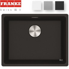 FRANKE 結晶石水槽 花崗石 56x44cm MRG 610-52, 瑪瑙黑, 1個