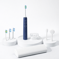 한경희 최신형 음파 전동칫솔 3단계 5모드 풀세트, 1개, 딥네이비, HA-100ET