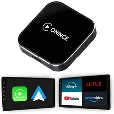 CarPlay AI Box 2025 업그레이드 – 무선 안드로이드 Auto Netflix YouTube Disney Prime Video 내장 5.8GHz WiFi Connec