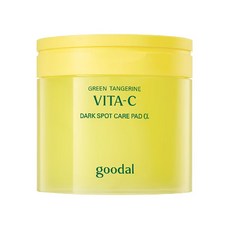 goodal 綠橘子維他命C淡斑棉片 溫和去除老廢角質 提亮膚色 改善膚色不均 70片裝, 1個, 70片