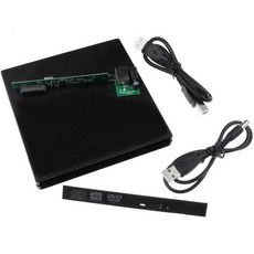 12.7mm 외장 DVD 케이스 USB 2.0 DVD/CD - 노트북/데스크톱 PC 광학 디스크 드라이브 SATA-SATA 변환, 12.7mm 외장 DVD 인클로저 USB 2.0 DVD