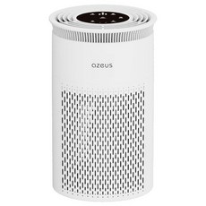 True HEPA 공기 청정기(C8) 3단계 여과 시스템 360° 흡입구 매우 조용함 넓은 방에 이상적 오존 프리 (미디엄) 382883, 1, 실버 화이트