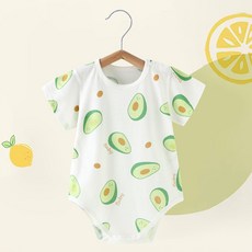 럭셔리베이비 아기 반팔 바디수트 순면 바디슈트 신생아 유아 여름 아기옷