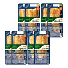 CJ 비비고 순살 생선구이 60g 혼합 (고등어+삼치+임연수+가자미 각 2개), 1세트, 480g
