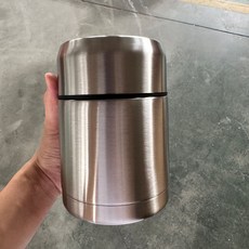 批發雙層304不鏽鋼燜燒杯時尚真空燜燒罐創意保溫保冷飯盒定製, 1個, 鋼本色:750ml