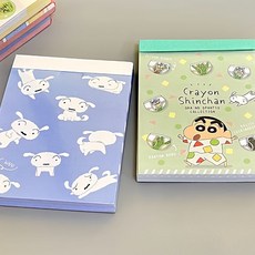 蠟筆小新系列 筆記本本子2024年新款迷你豆豆本口袋本a7活頁內芯, A7口袋本 小新睡衣和小白-2本, 1個