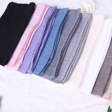 유유성안 소프트 무지 피그먼트 면 롱 스카프 머플러 목도리 간절기 단색 가을 겨울 봄 사은품