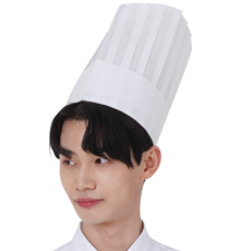 라운드 종이모자 5장 - 3가지 사이즈 [22cm/27cm/32cm] 부직포 조리모 위생 모자, 라운드 백색, 5개, 27cm