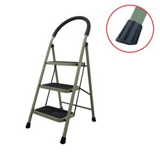 [리퍼] 코끼리리빙 가정용 사다리 접이식 A형 고강도스틸 3단 이동식 작업 발판 계단 광폭, 1개