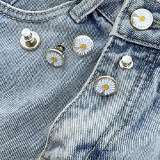 바지 허리조절 똑딱이 단추 5종 LM-0689, 데이지, 데이지, 1개
