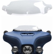 오토바이 윈드스크린 만능 대형 바람막이 STLPRO 10.5 블랙 웨이브 모터사이클 윈드실드 할리 2014 2015 2016 2017 2018 2019 2020 2021 20, Clear