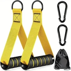 저항 밴드용 헤비 듀티 핸들 근력 훈련 로잉 견고하고 미끄럼 방지 또는 케이블 머신 LAT 풀 다운 바