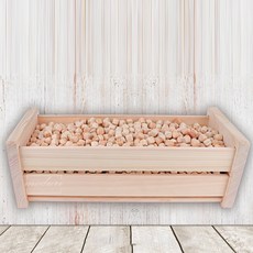 건조한날씨 천연 가습기 자연기화식 가습제 정화 소형 편백나무 받침대 세트, 바스켓가습기 소형 - 13mm칩1KG 세트, 1개