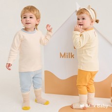 밀크베이비 CJ가택가:52900원마카롱컬러 유아내의세트 142190