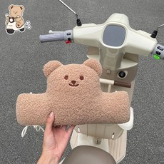 寶寶防撞頭墊 電動車/機車/電瓶車安全頭枕，護頭玩偶, 棕色小熊, 1個