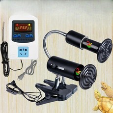 겨울 열전등 전구 보온 앵무새온열등 햄스터 난방 새장 램프 소동물 난로, 11.100W세라믹램프+짧은램프+스위치