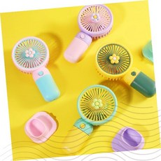 플라워미니손풍기 휴대용 선풍기 손선풍기 여름 외출 휴대, 상세페이지 참조, 핑크