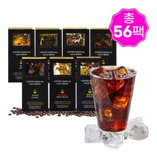 (한팩40ML) 커피농가 더치커피 파우치 총 56팩!, 커피7종, 56개