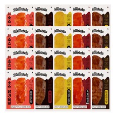 헬로틴 소스 닭가슴살 5종 세트, 20개, 100g