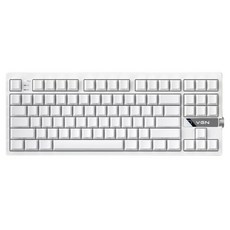 브이지엔 V87 V2 RGB 플래그십 커스텀 87키 3모드 유무선 기계식 키보드, 제조사축, 파워 골드축, 화이트